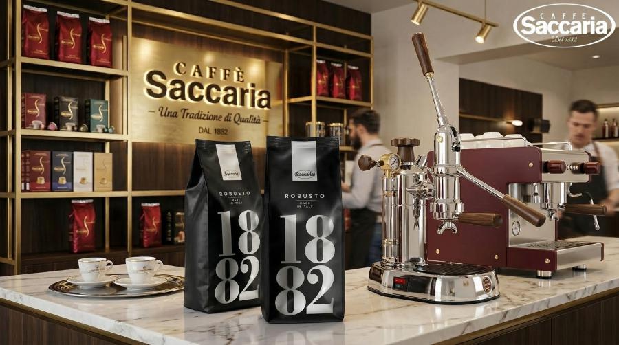 Премиум кафе на зърна Saccaria Robusto 1882