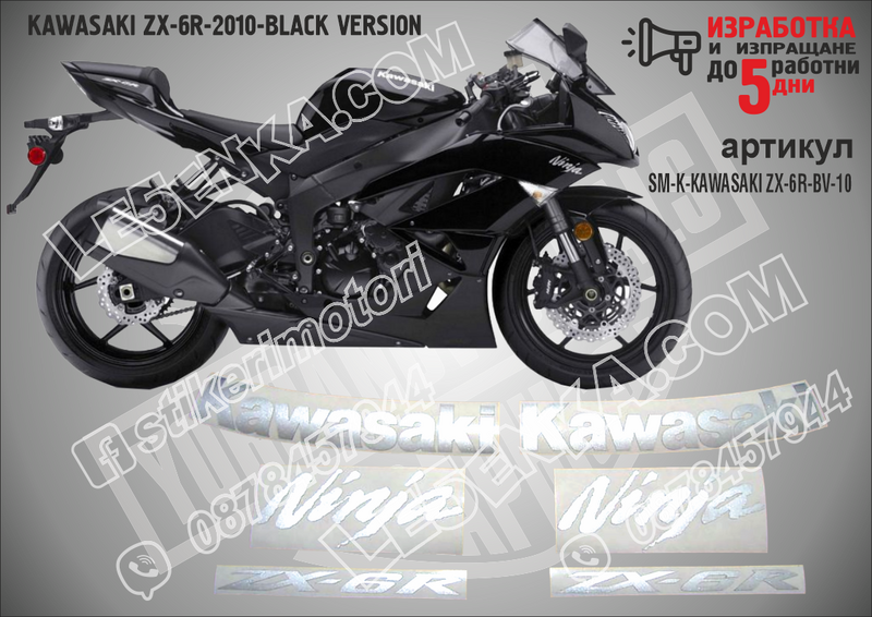 Kawasaki Zx-6r-2010-black Version