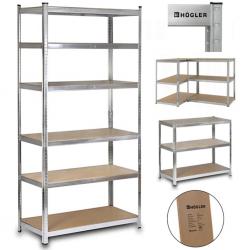 Професионален метален стелаж H Gler 222x110x50 см  6 Рафта, до 1050 к