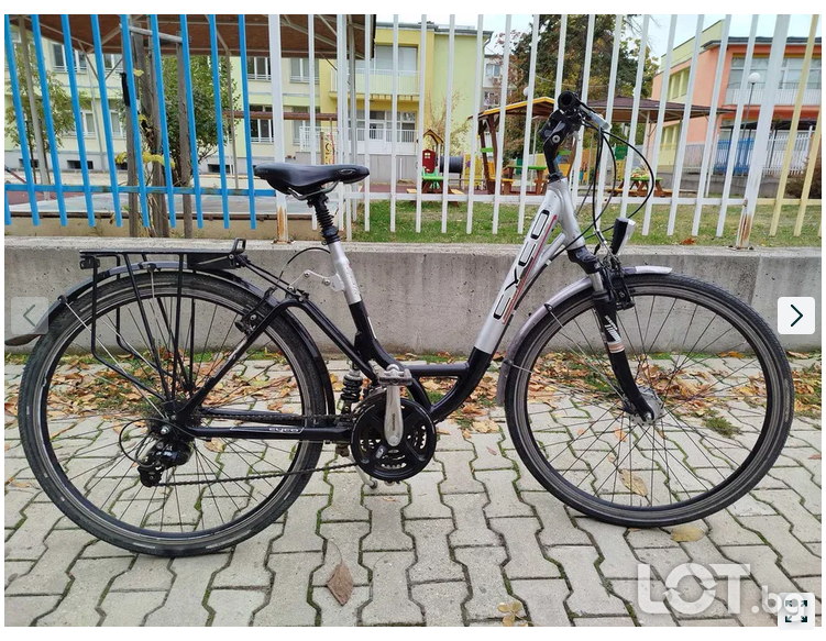 Немско Алуминиев Рядък модел Cyco Tr28цола 24скорости деоре Най-удобна