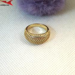 Пръстен с 14К златно покритие и с цирконий