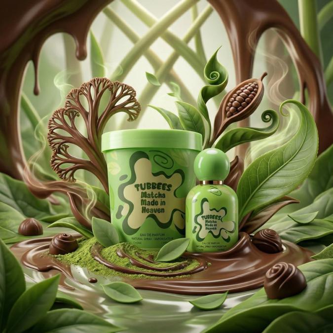 Детски парфюм с нотки на матча и шоколад Tubbees Matcha Made in Heaven