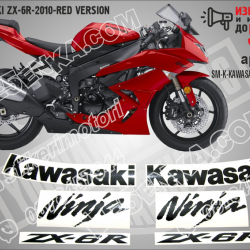 Kawasaki Zx-6r-2010-red Version