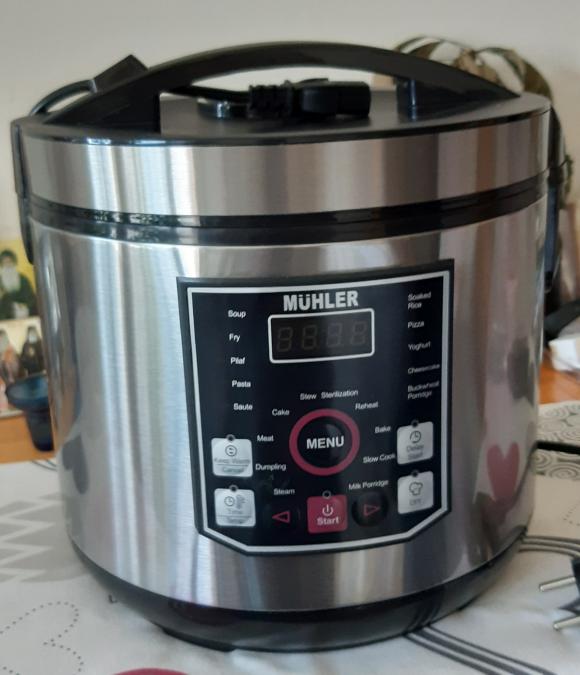 Продавам спешно неизползван ел. мултикукър Muhler Mlc-5020, 930w, 5L,