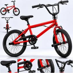 BMX велосипед Toimsa 20  Червен freestyle BMX с 360 ротор и V-brake