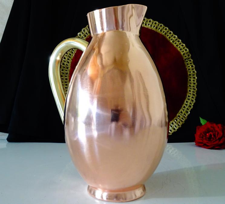 Медна кана, свръх масивна, чиста червена мед 850 гр., 1 л.