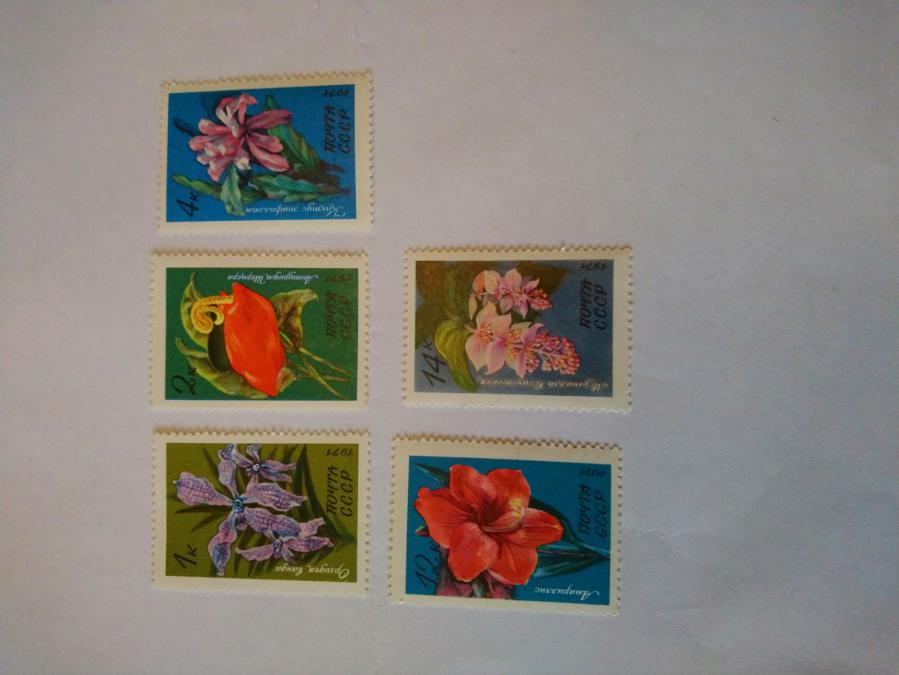 Серия от 5 пощенски марки от Ссср 1971 г.