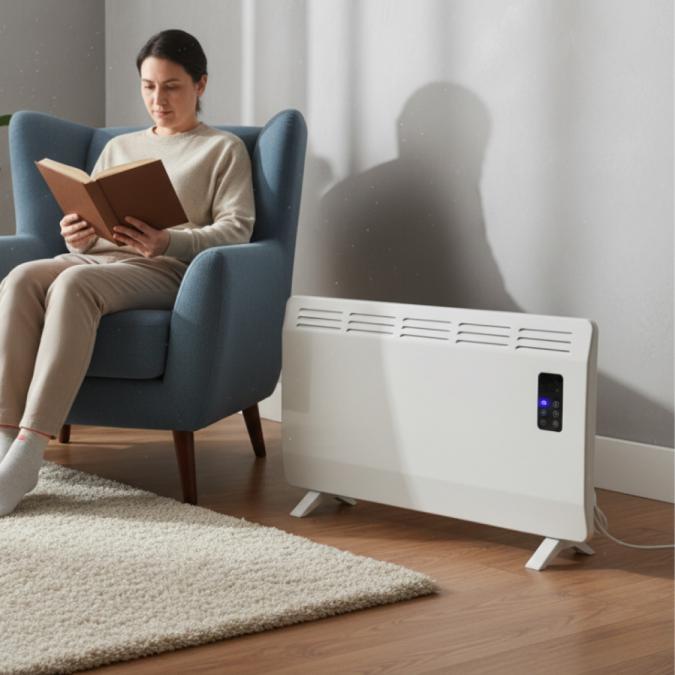 Конвектор Voltz Ov51974d  2400w, Wi-fi управление, LED дисплей и тайм