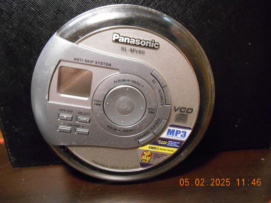 Panasonic Diskman Sl-mv60 - Vcd-mp3 portable audio player