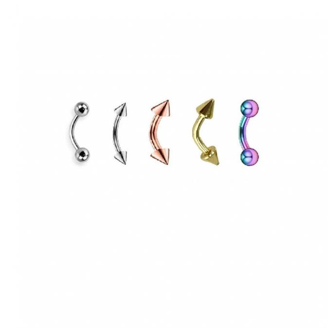 Малки къси обици за веждите