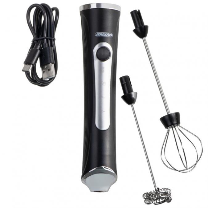 Акумулаторен разпенител за мляко и миксер 2 в 1  мощен, безжичен, 3 с