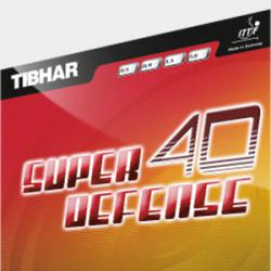 гума за тенис на маса tibhar super defense 40 нова 0,9мм черна гладка