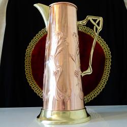 Медна кана за вино Art Nouveau, Wmf.