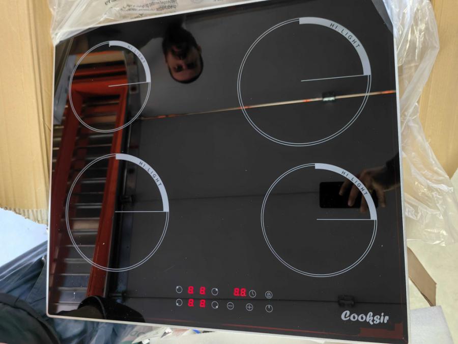 1бр. Cooksir Csc-d46001-bb Стъклокерамичен плот за вграждане с 4 зо