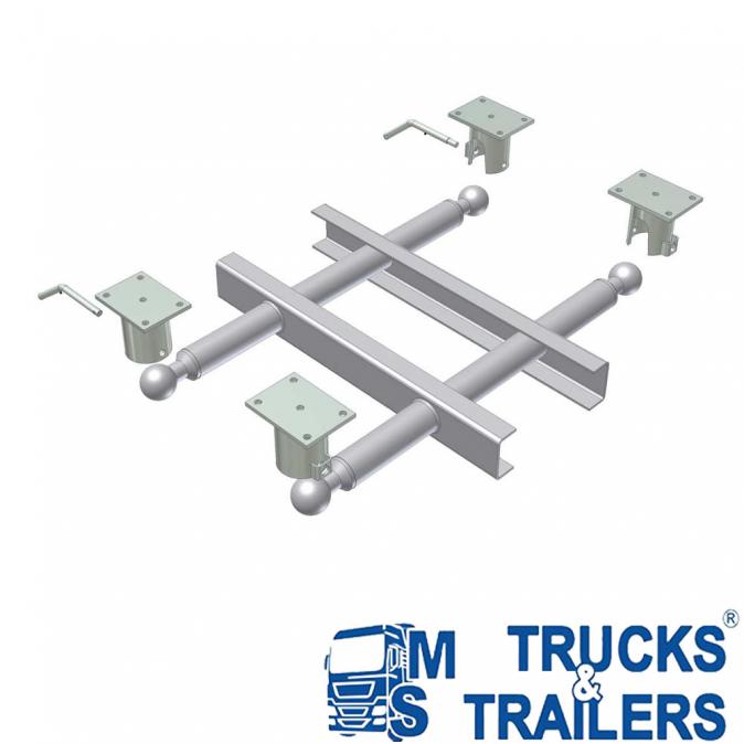 Комплект хоризонтални сфери за самосвален кош 75