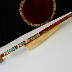 Тиролски туристически бастун 9 значки, Елен, Дива Коза.