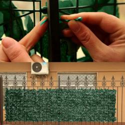 Изкуствен жив плет Бръшлян 1х3м  Декоративна ограда за балкон и гра