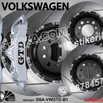 Volkswagen GTD надписи за капаци на спирачни апарати