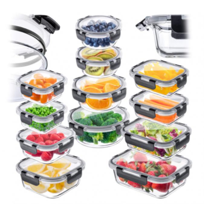 Комплект от 12 стъклени кутии за храна Termoli - дълготрайна свежест н