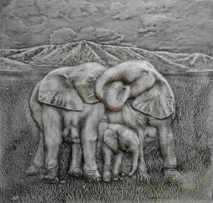 гипсови пана Слонове