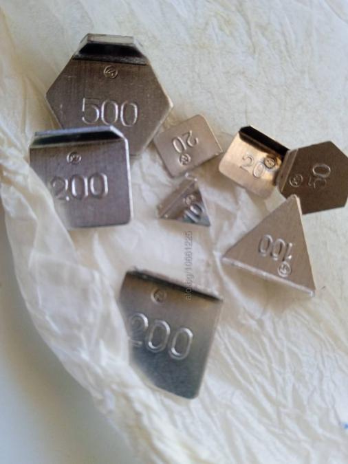 Тежести за везни от 10 мг до 500 мг