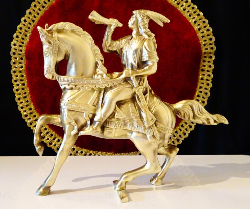 Бронзова статуетка Конник, Ездач, Ловец, 1 кг.