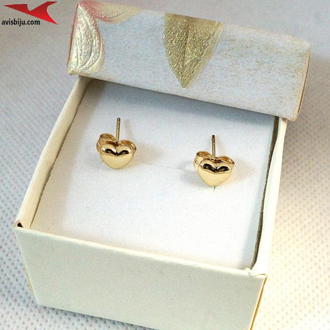 Обеци с 14К златно покритие