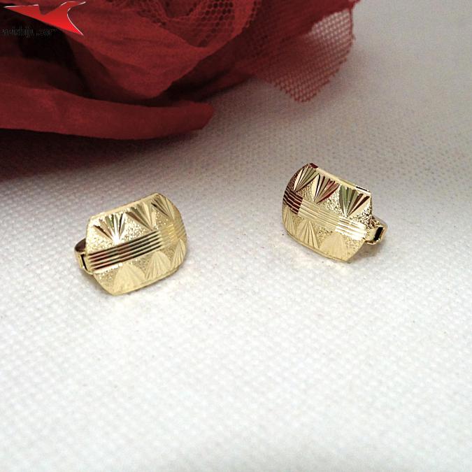 Обеци с 14К златно покритие