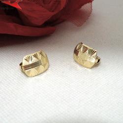 Обеци с 14К златно покритие