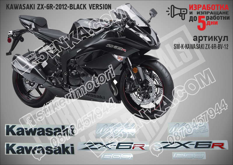 Kawasaki Zx-6r-2012-black Version