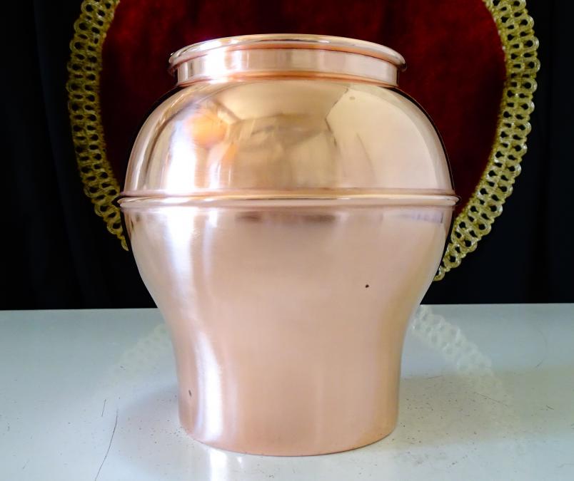 Шведска медна чаша за вино, халба, чиста червена мед.