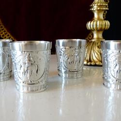 Калаени чаши за ракия Ангел, Тръбач, Пушки.