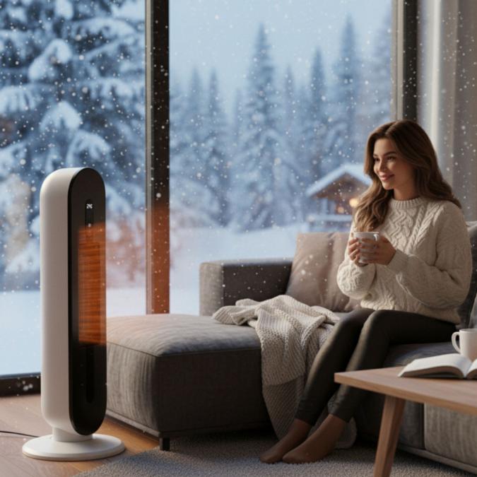 Hotvex Tower Heater  Вертикалният отоплител, който стопля дома ти за