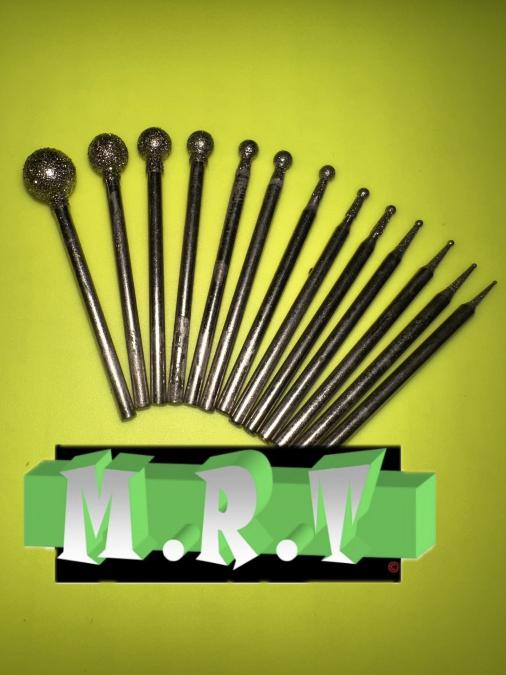 13бр сферични фрезери с диамантено покритие