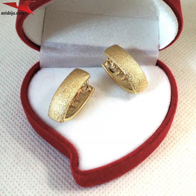 Обеци с 14К златно покритие