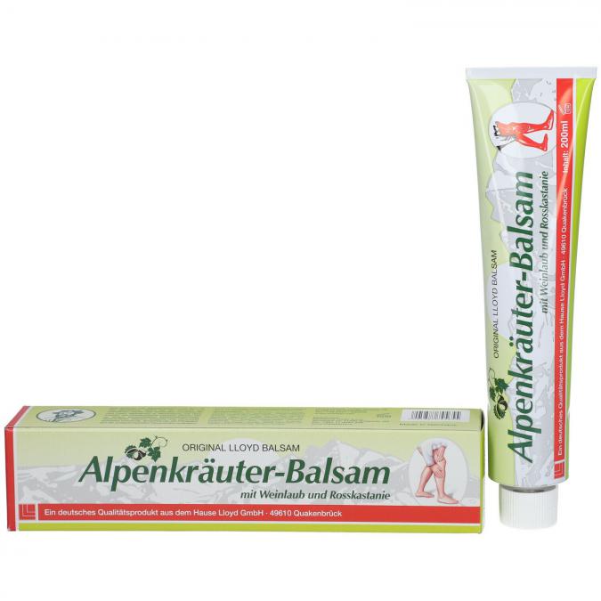 Билков балсам за вени с лозови листа, конски кестен 200 мл от Германия