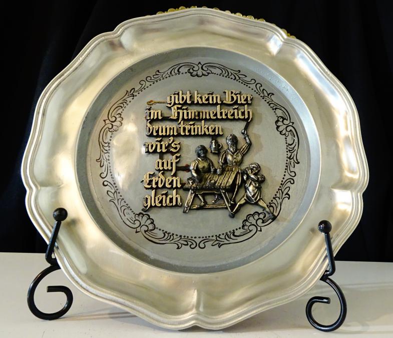 Калаена чиния Няма бира в рая, пием на земята.