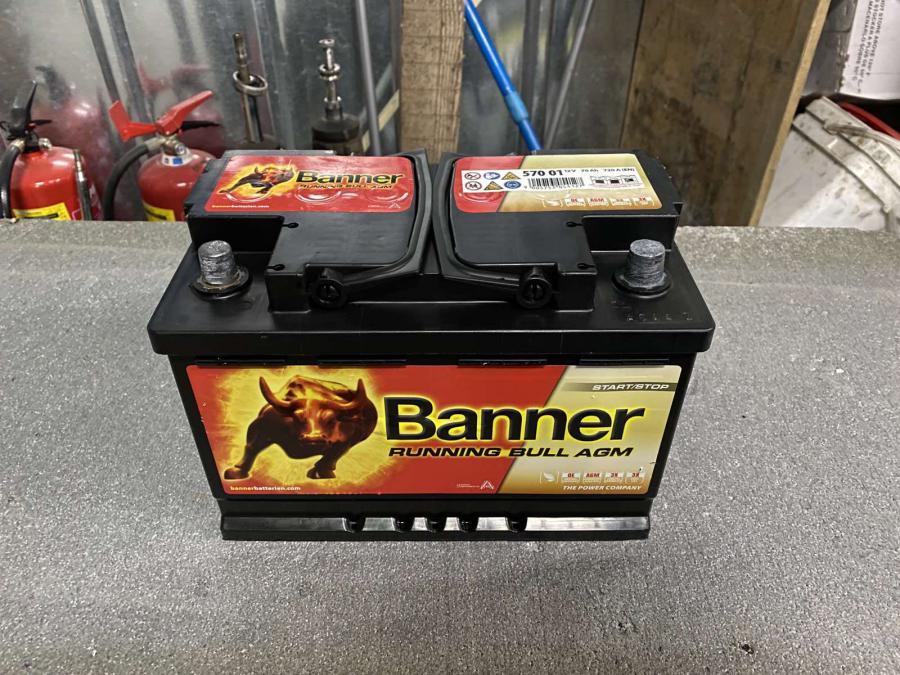 Нов акумулатор Banner Банерagm АГМ 70 амп ч 720 A с гаранция