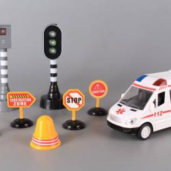 Линейка, светофар, камера и пътни знаци