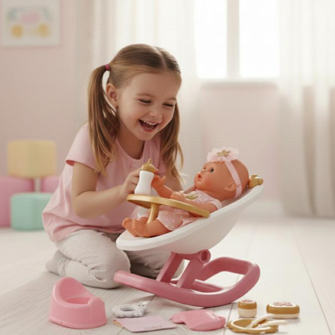 Кукла 2в1 с 13 аксесоара  Перфектен коледен подарък за малки принцеси