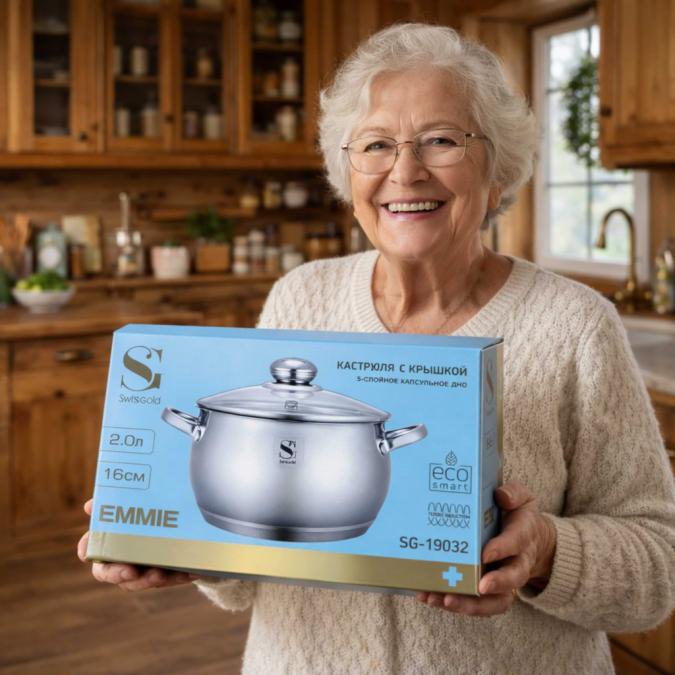 Swissgold Emmie Тенджера 2.0l с капак, Sg-19032