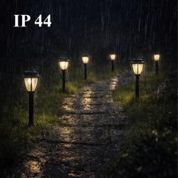 Комплект соларни градински лампи 10 броя  LED външни фенери Ip44