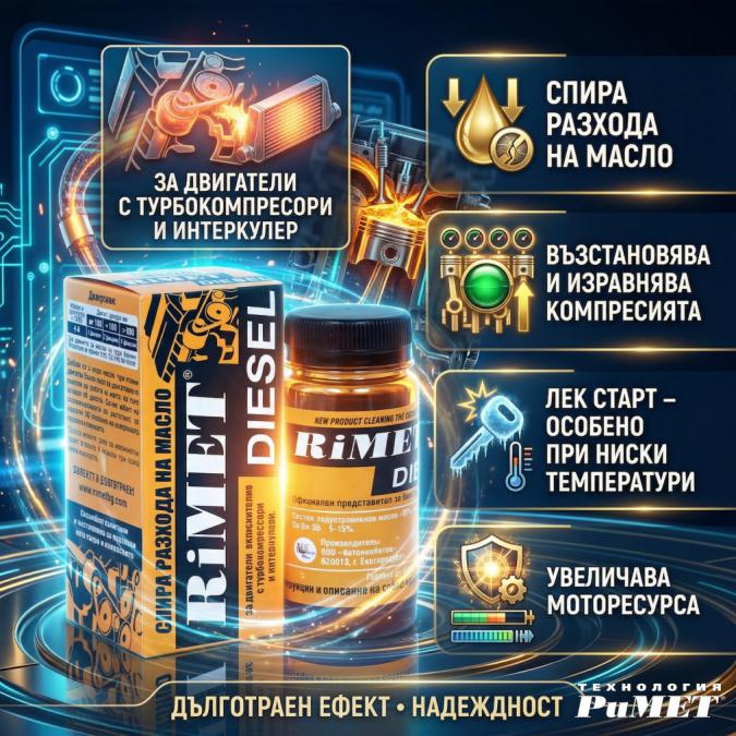 Нано Добавка Римет за Дизелови Двигатели