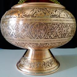 Персийска медна фруктиера, меден съд Isfahan, 1.2 кг, 5 л.