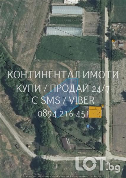 Код 70049. Парцел 860м2 с ток, сонда за поливане обособена в 5м2 впис