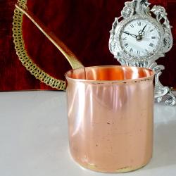 Медна тенджера за сосове, шоколад, карамел, мляко, 1 кг.
