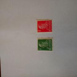 Серия от 2 пощенски марки от България 1940 г.