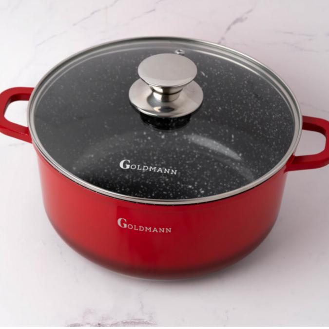 Тенджера Goldmann Gm-7328r  Gm-7324r, мраморно покритие