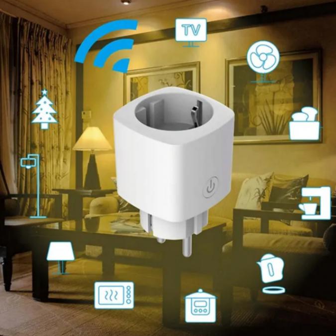 Smart Wifi контакт 16A  дистанционно управление от телефон