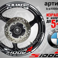 BMW S 1000r Silver надписи и кантове за джанти